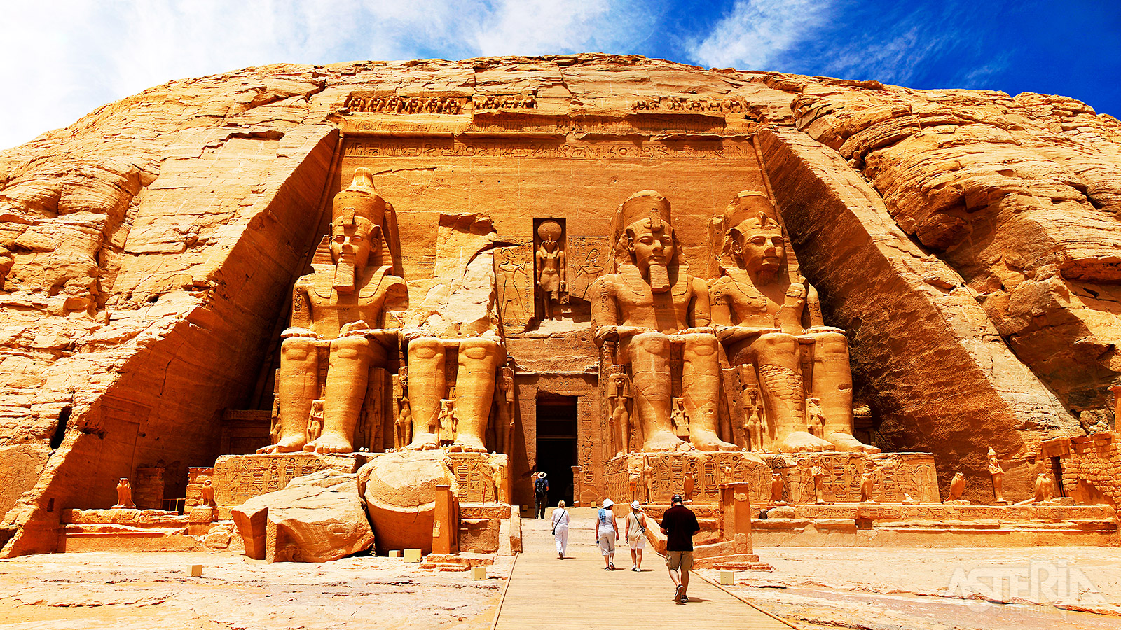 De tempel van Abu Simbel (Unesco) is één van de mooiste en meest complete tempels van Egypte