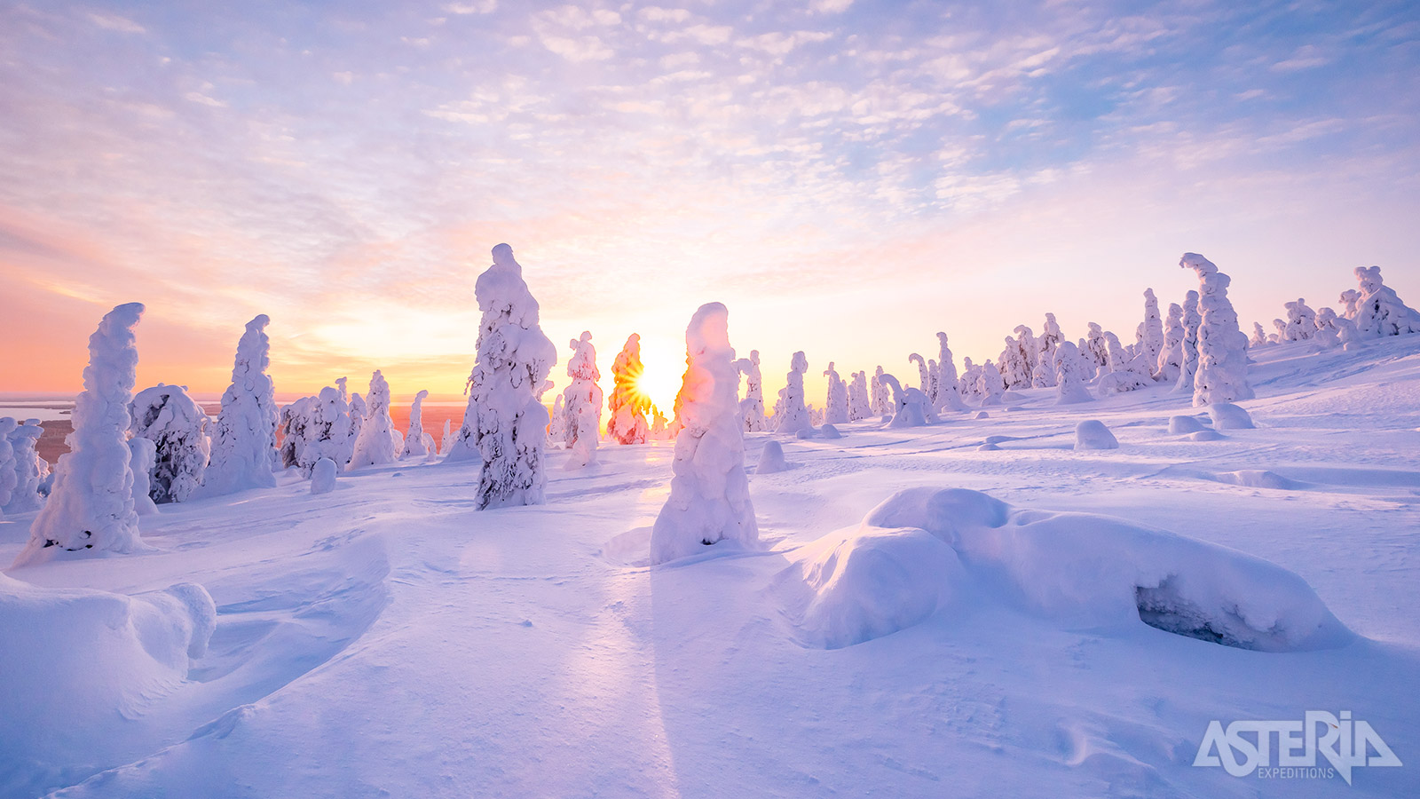De streek van Ruka biedt één van de mooiste natuurgebieden en winterlandschappen van gans Noord-Scandinavië