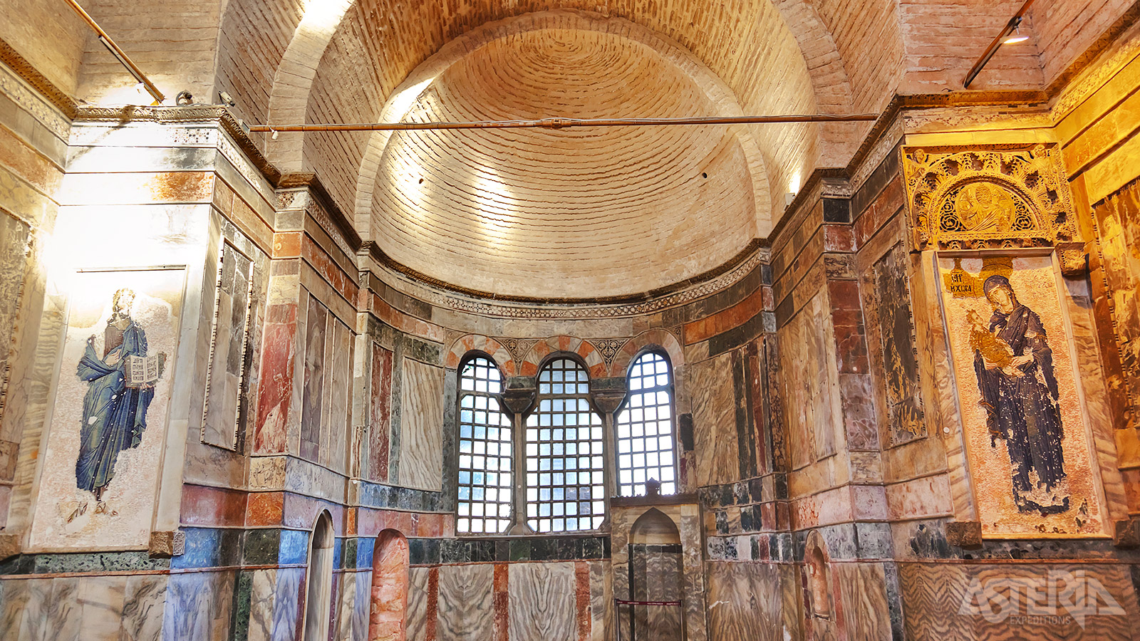 In de Chora-kerk vindt u sommige van de fraaiste Byzantijnse mozaïeken en terug