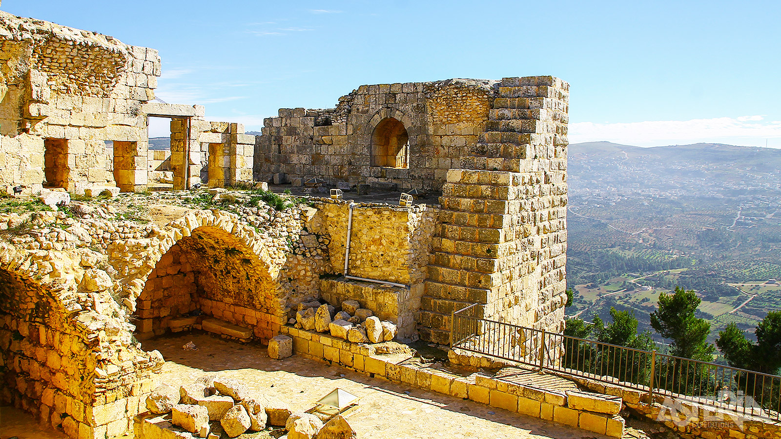 Het fort van Ajloun is het enige islamitische kasteel in Jordanië
