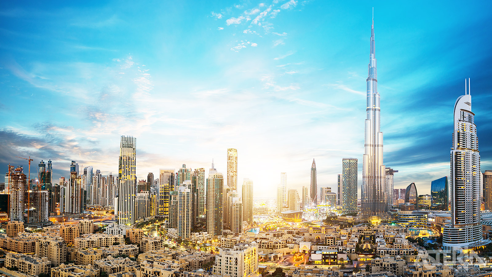 Welkom in Dubai, met de iconische 828m hoge Burj Khalifa