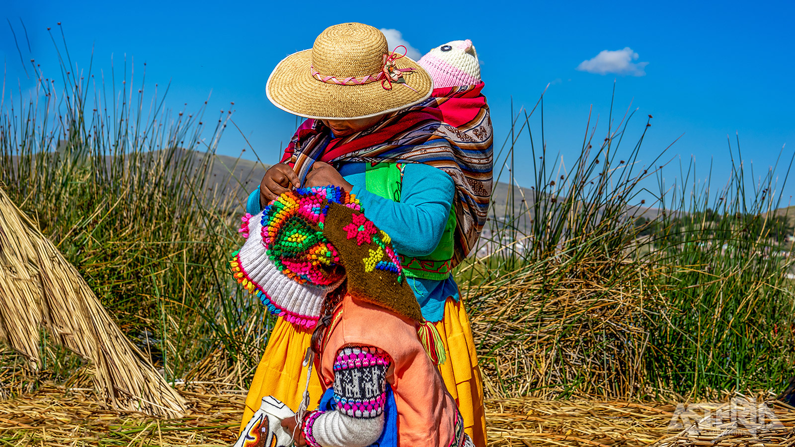 De Uros-indianen zijn afstammelingen van één van de oudste Zuid-Amerikaanse groepen