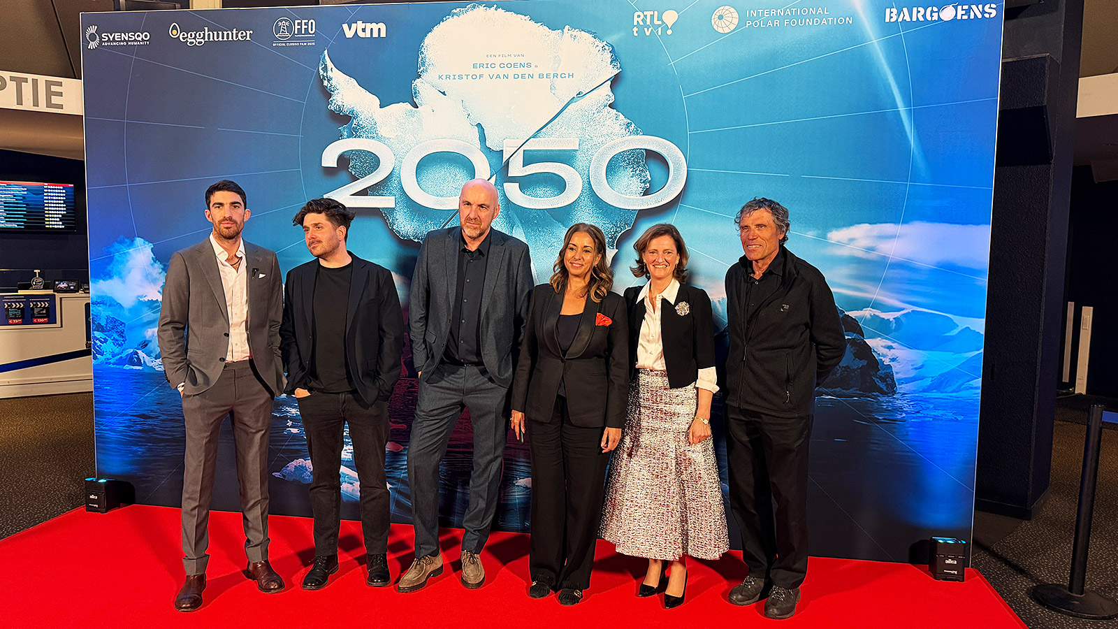 De crew van ’2050’ met recht Hélène de Gerlache & Alain Hubert