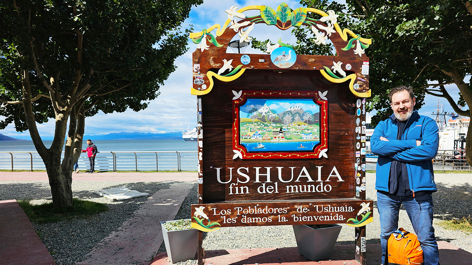 Ushuaia telt gemiddeld 36 dagen zon per jaar, we hebben geluk