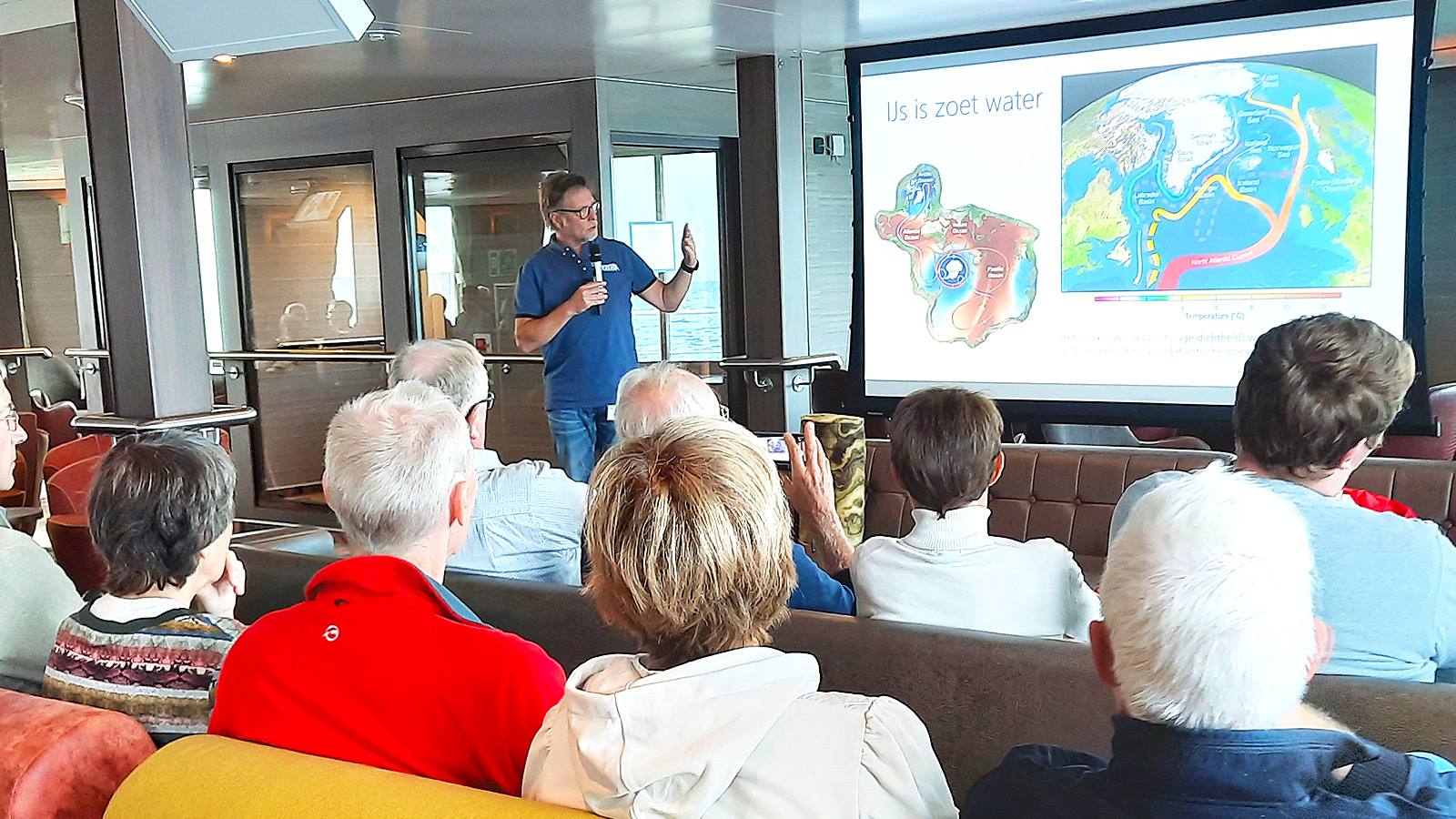 Glacioloog Frank breekt het ijs met een eerstel lezing over … ijs!