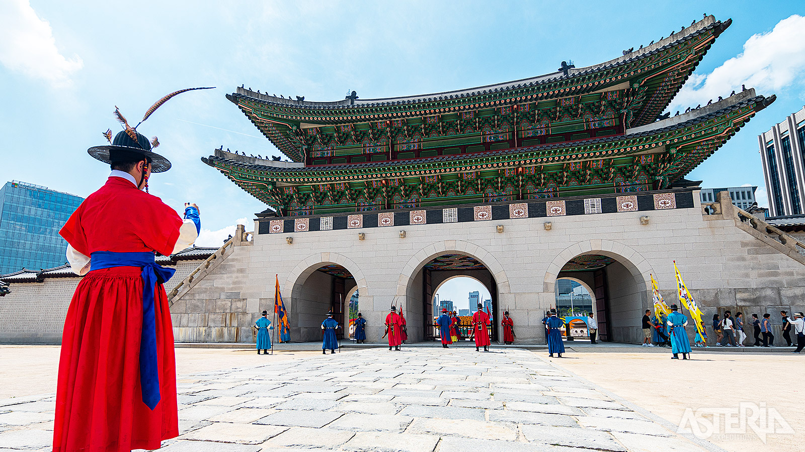 De wissel van de wacht is een kleurrijke opvoering van koninklijke rituelen uit de Joseon-dynastie