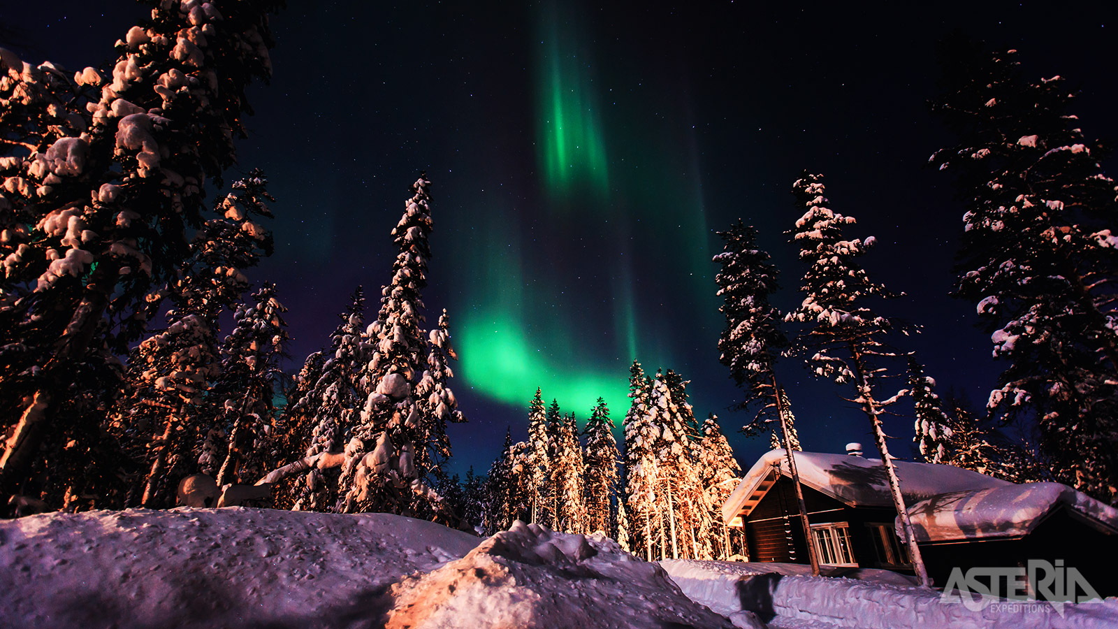 Ook om het noorderlicht waar te nemen, zit je in Rovaniemi op een goede plek