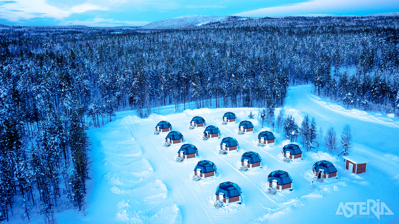 Kies voor een overnachting in een glazen iglo van het Arctic Snowhotel - Facultatief