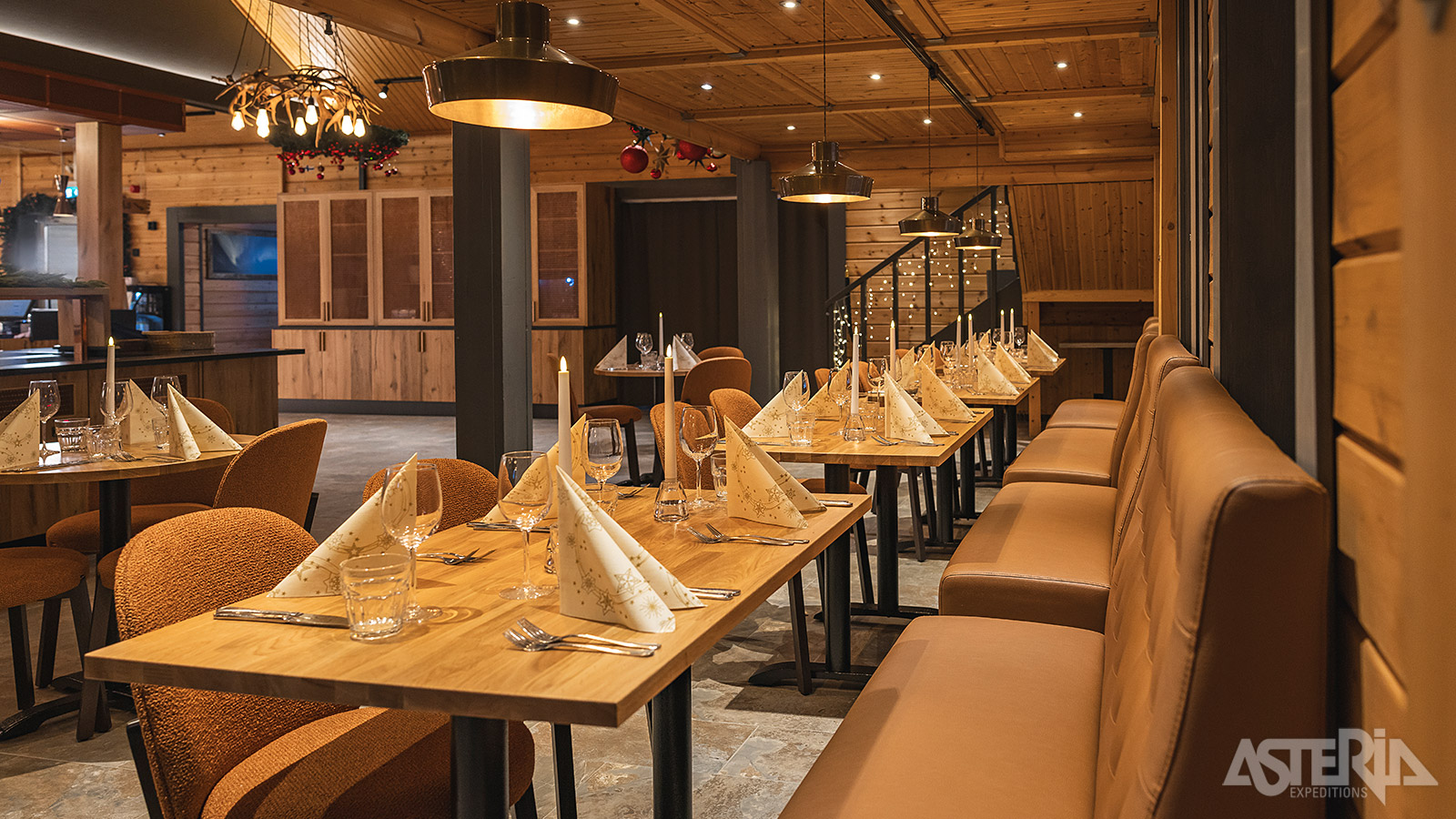 In het hoofdgebouw van Harriniva Adventure Resort bevindt zich ook een hotel