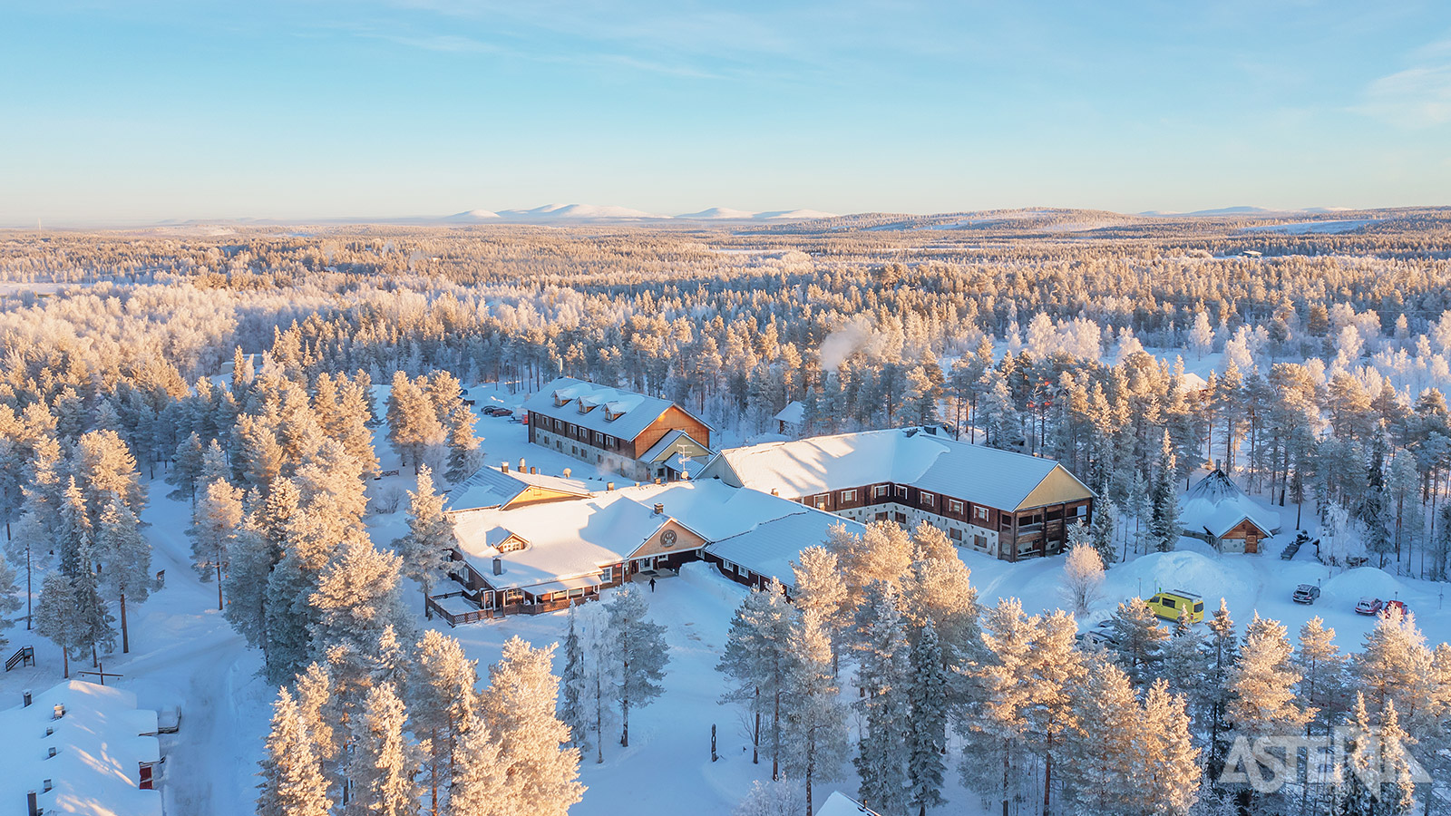 Harriniva Adventure Resort is gelegen aan de Zweedse grens nabij de Muonio