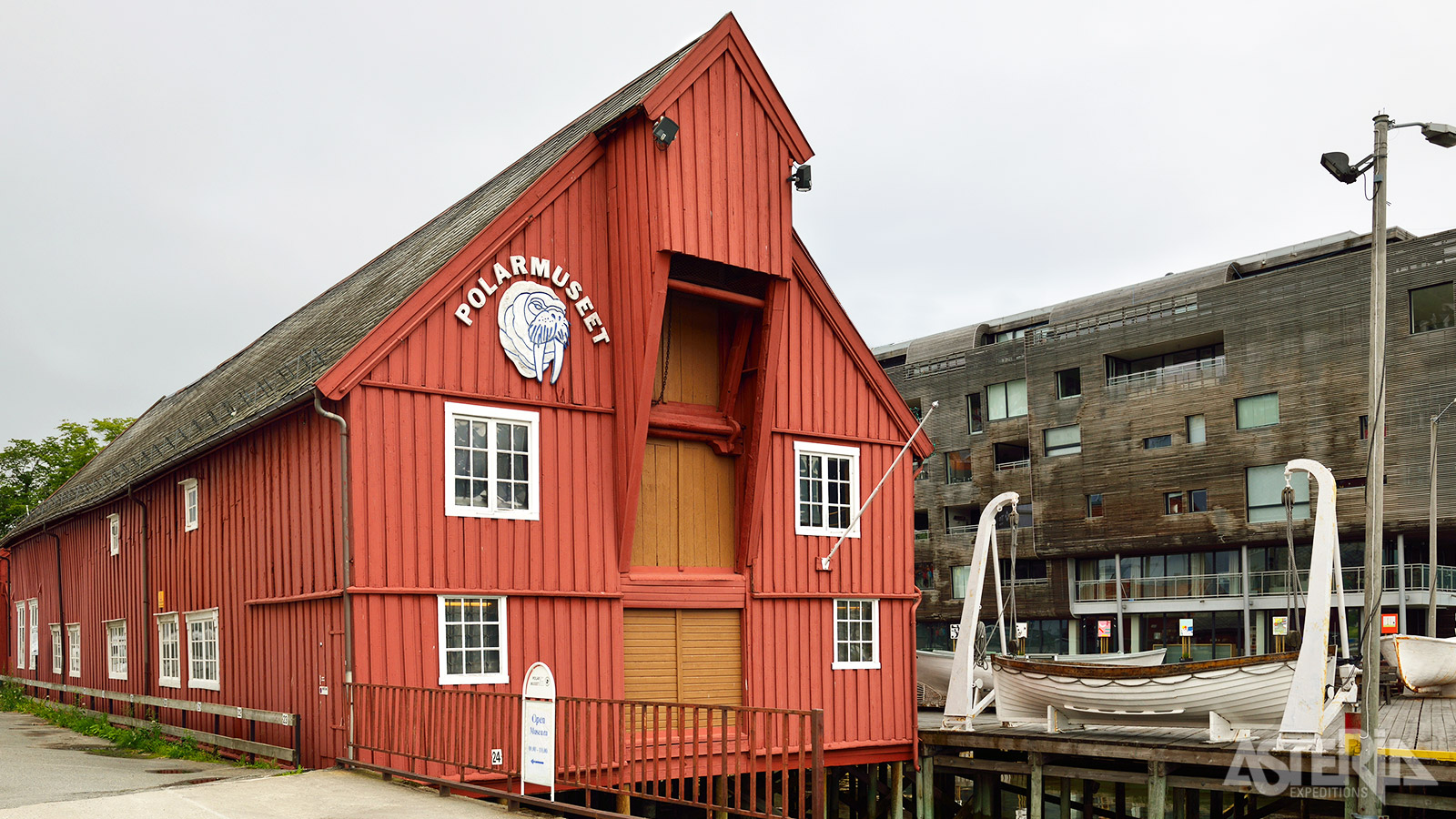 Polar Museum in het centrum van Tromsø is gericht op de geschiedenis van Arctische expedities