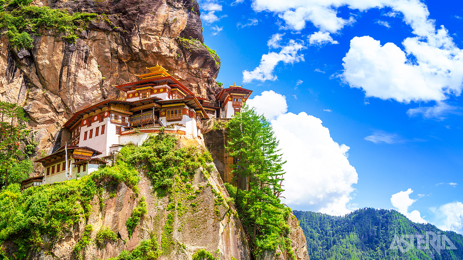 Eén van de hoogtepunten is ongetwijfeld het bezoek aan het Taktsang-klooster, beter bekend als het Tijgersnest