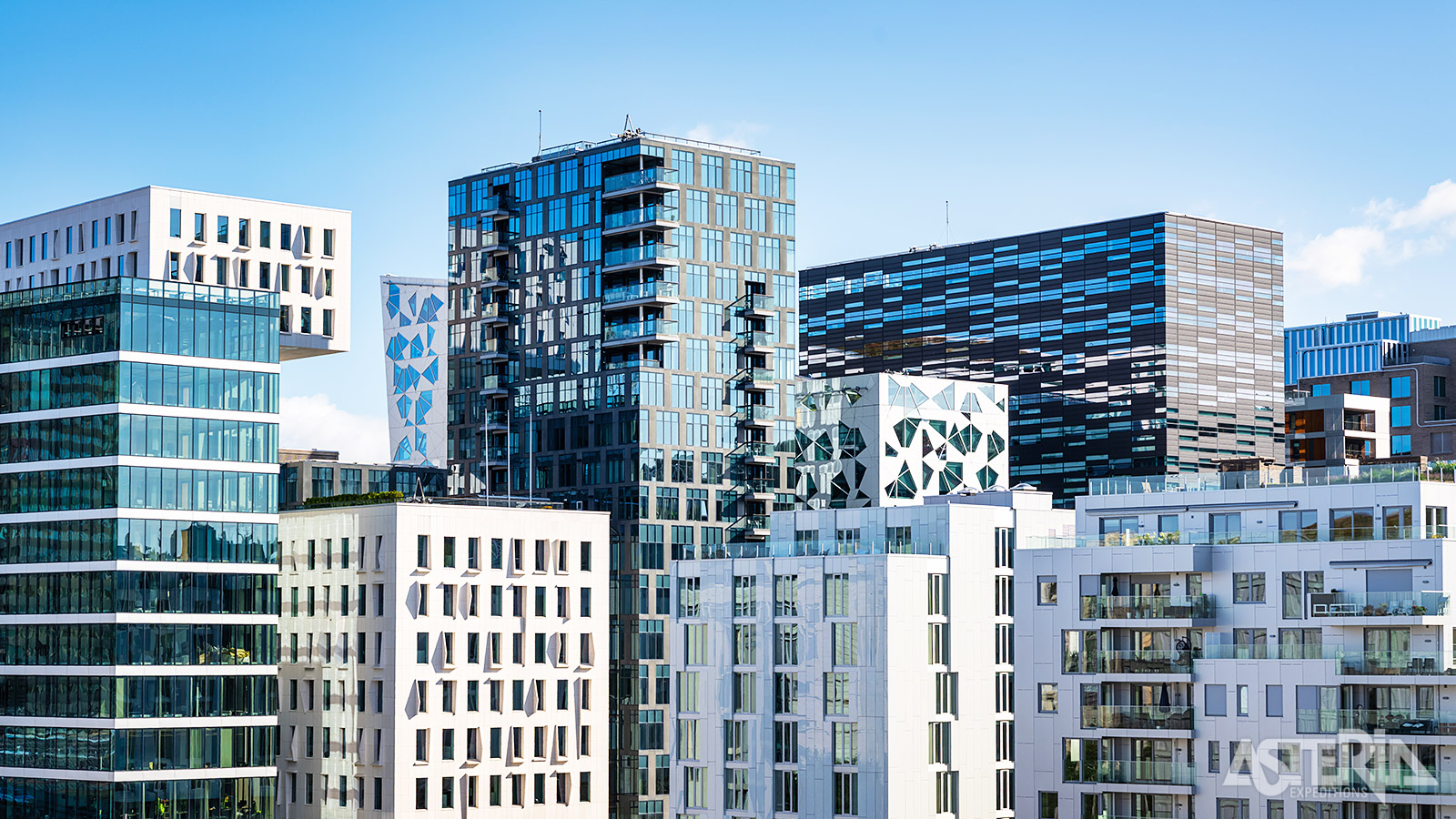 De skyline van Oslo combineert moderne architectuur, historische gebouwen & groene zones, wat een fotogeniek stadsbeeld oplevert