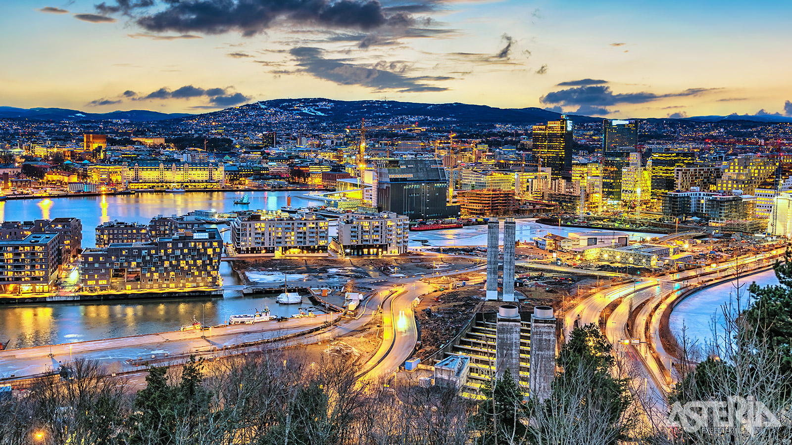 De skyline van Oslo is een boeiend samenspel van  iconische architectuur naast klassieke gebouwen & groene zones