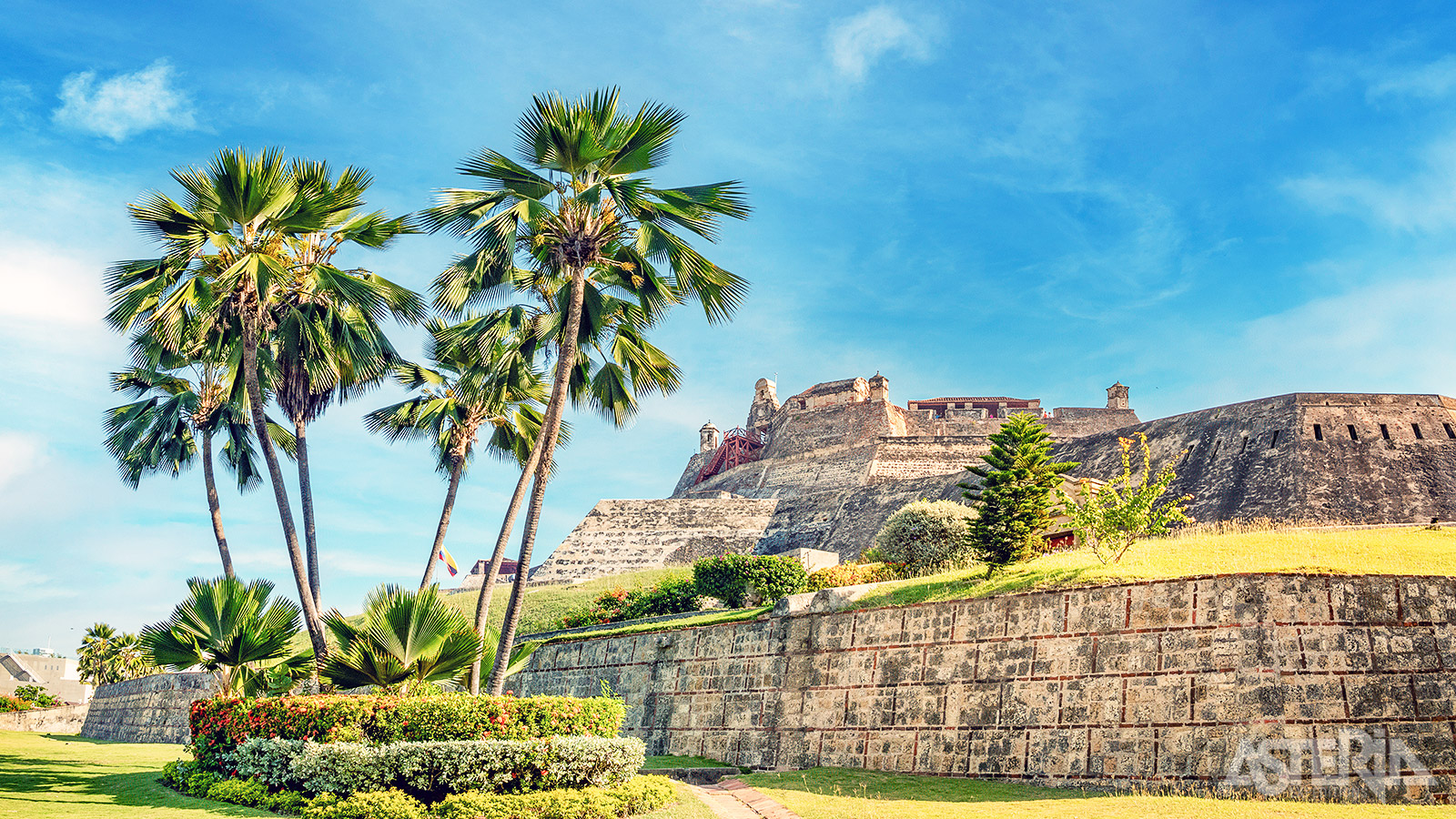 Het imposante Castillo San Felipe de Barajas waakt al eeuwenlang over Cartagena