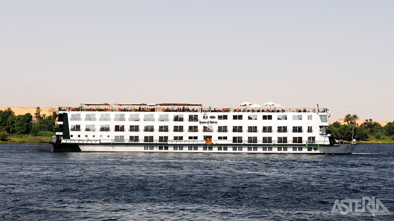 Welkom aan boord van de MV Queen of Hansa