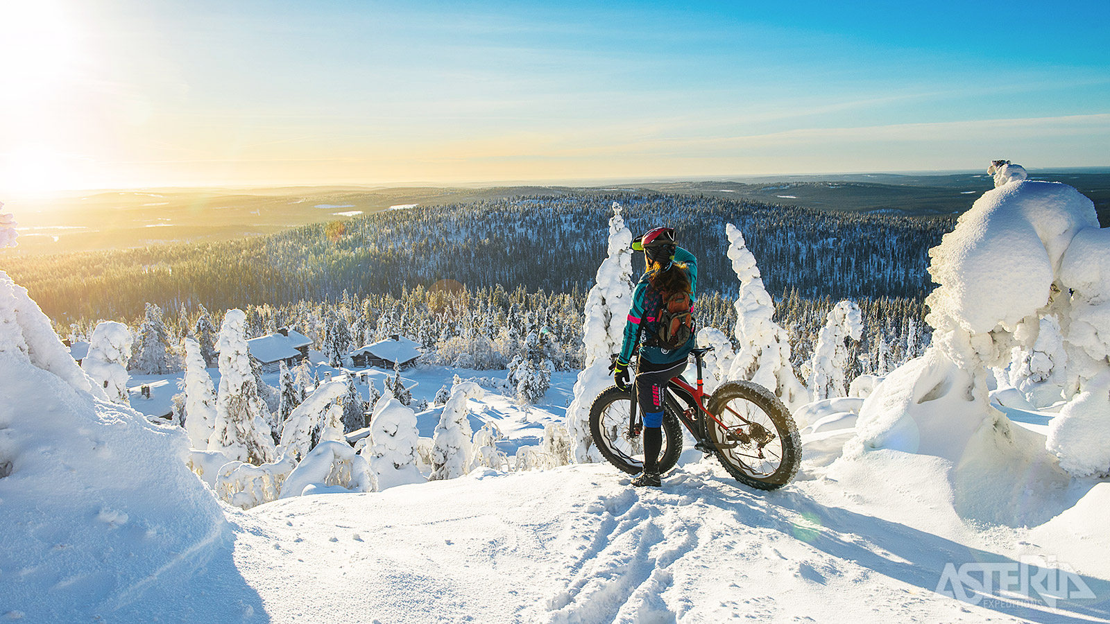 In de buurt van het hotel ligt een uitgebreid netwerk om tochten met de fatbike te maken