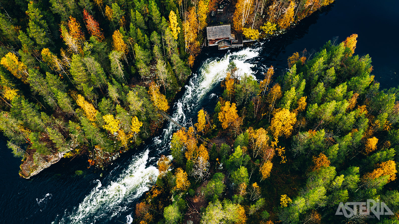De Myllykoski watermolen is een schilderachtige plek in het Oulanka Nationaal Park in Finland