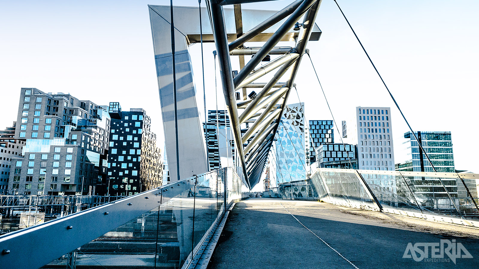 Het Barcode District os Oslo bestaat uit een reeks van gebouwen met een patroon dat lijkt op een streepjescode