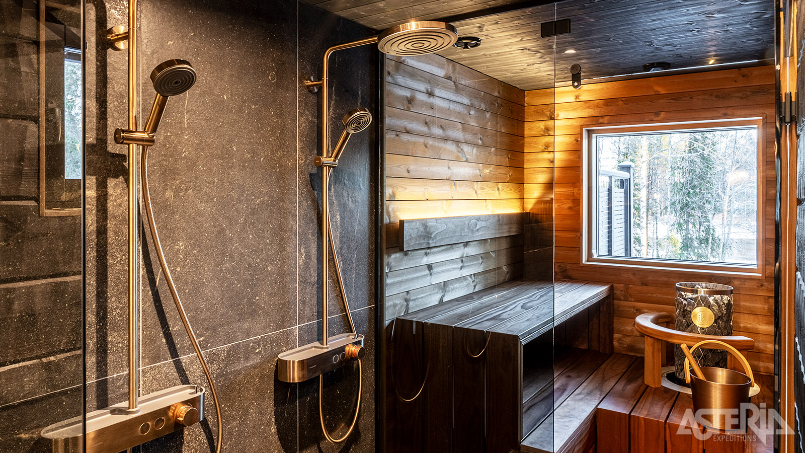 Lumo Lakeside Lodges beschikken over een eigen sauna