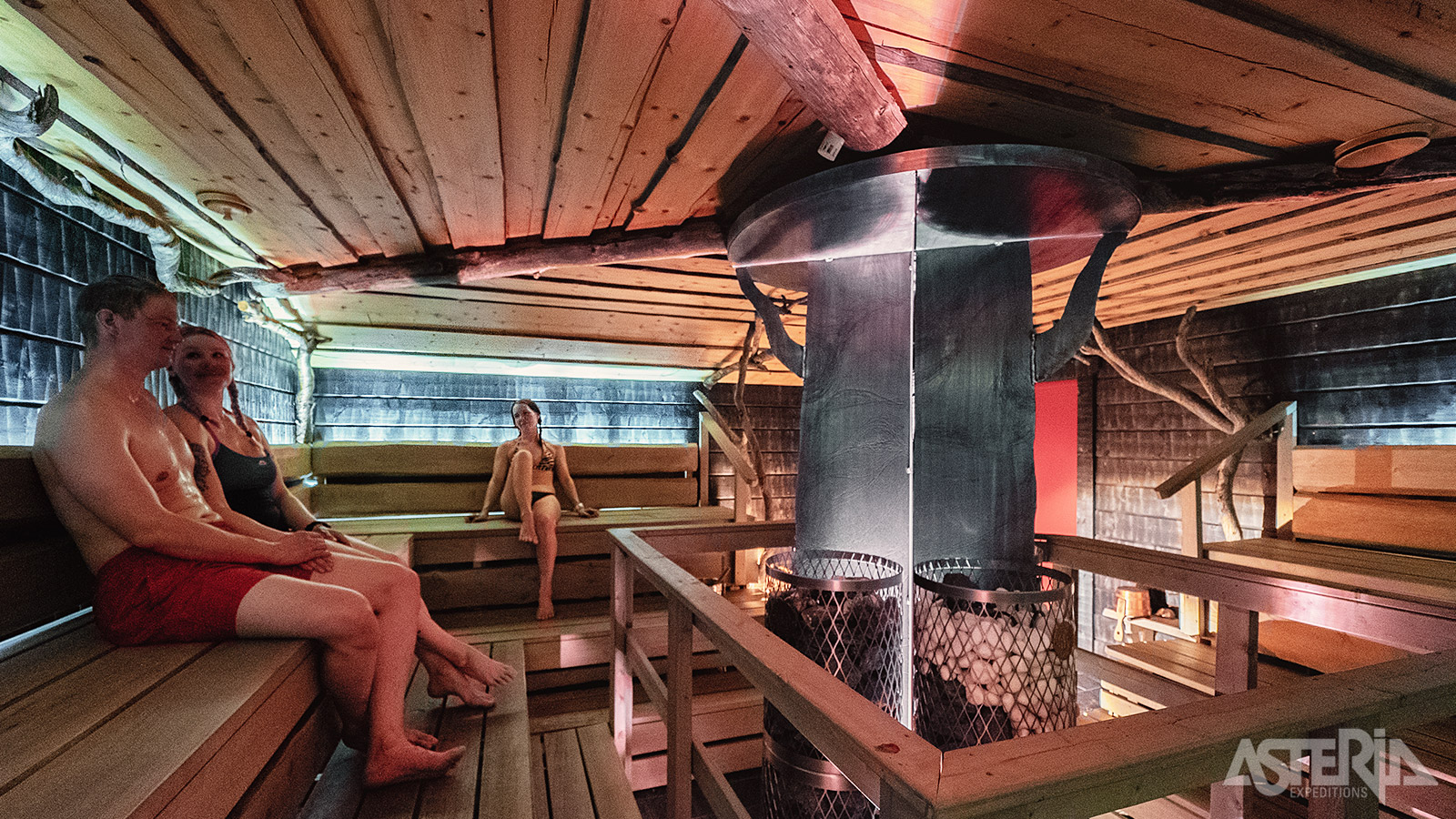 Geniet van de wellnessfaciliteiten van de Arctic Sauna World