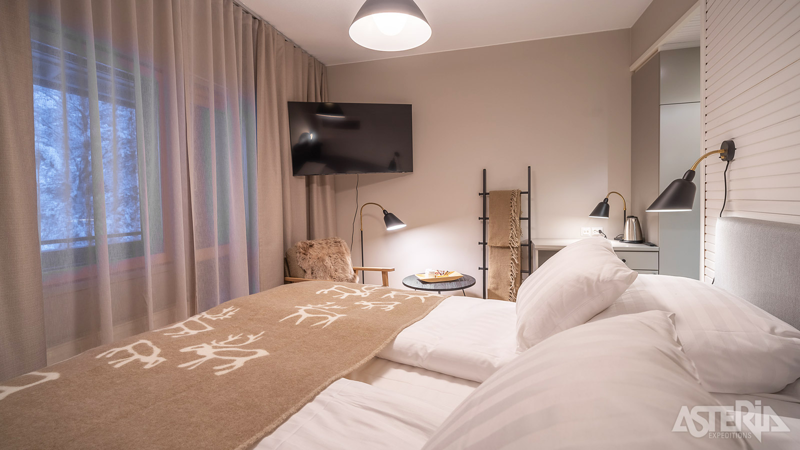 De iets ruimere Superior Rooms beschikken over een eigen sauna
