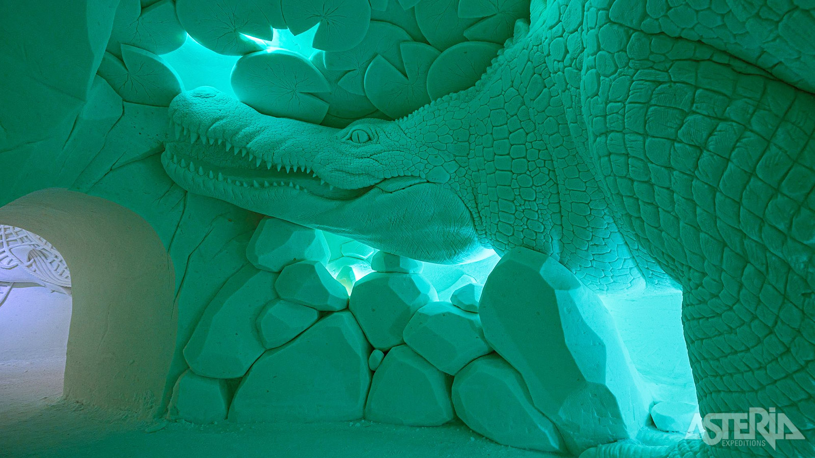 Eén van de hoogtepunten is een bezoek aan het Snow Village