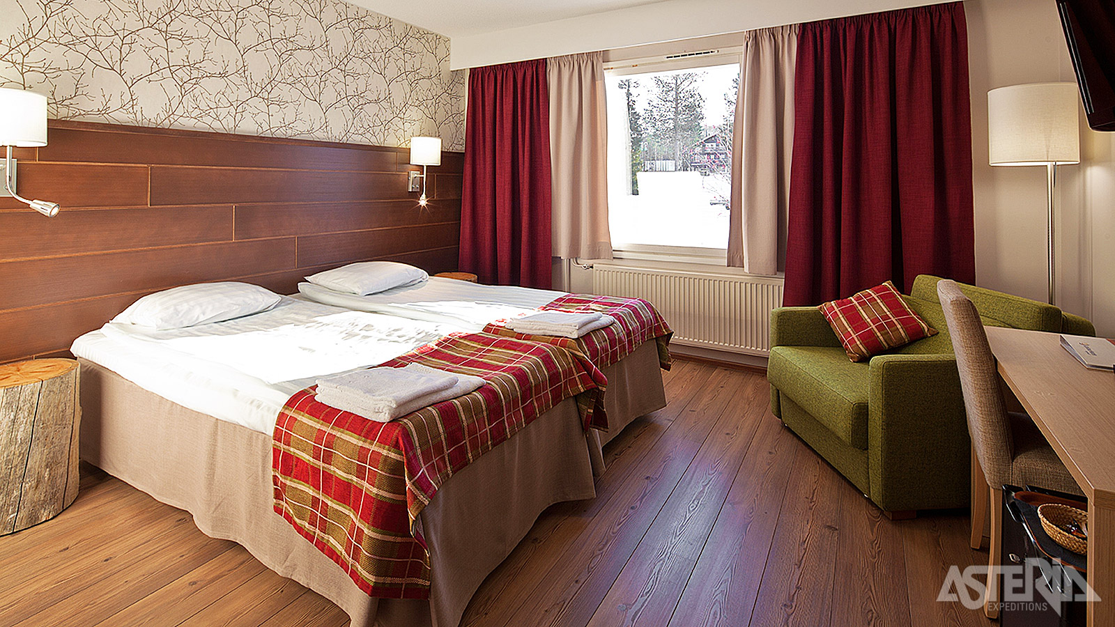 Sirkantahti hotel*** in Levi telt 148 logies waarvan een aantal diverse appartementtypes