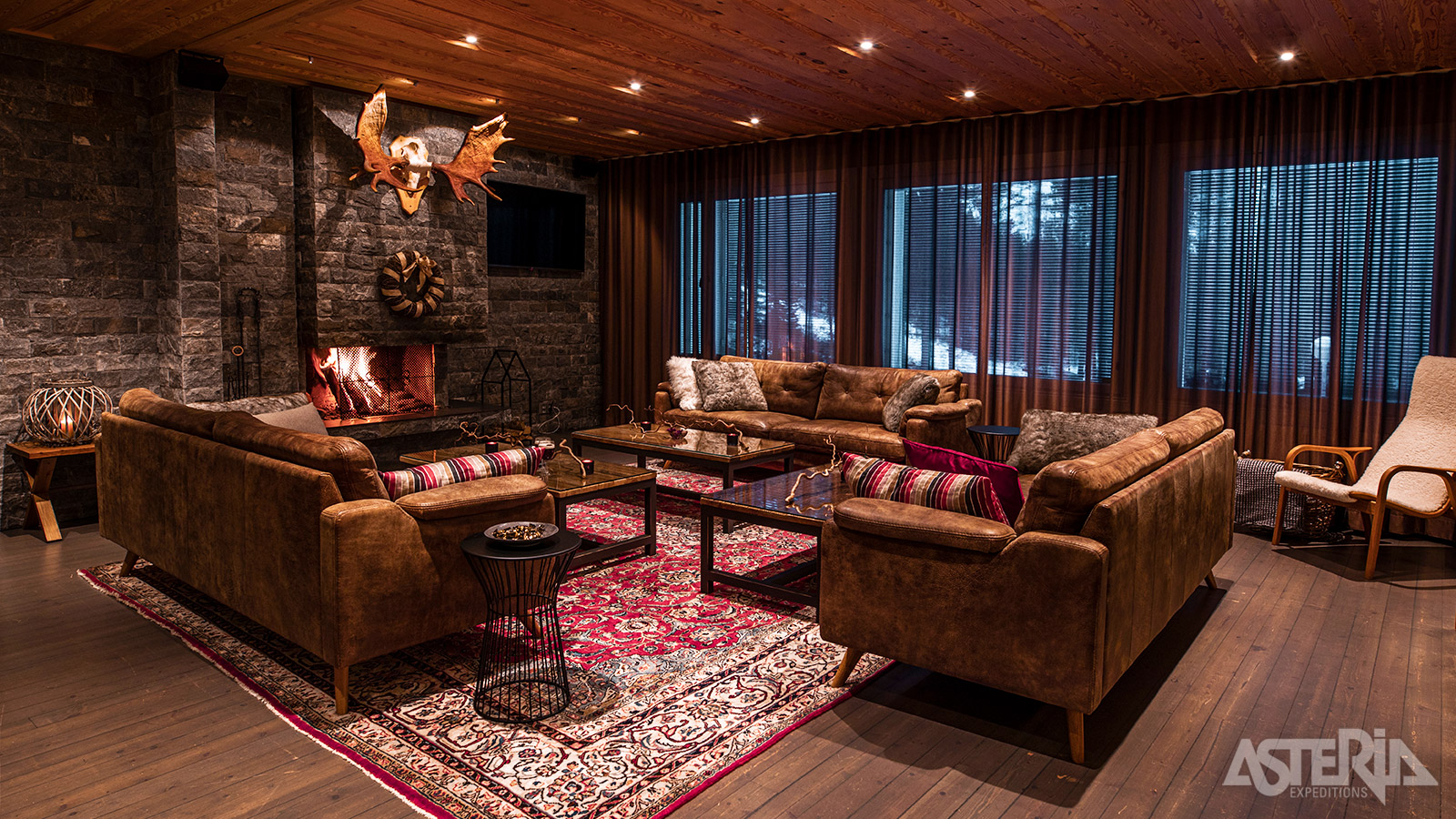 Het boetiekhotel Beana Laponia verwelkomt je in een mooi decor