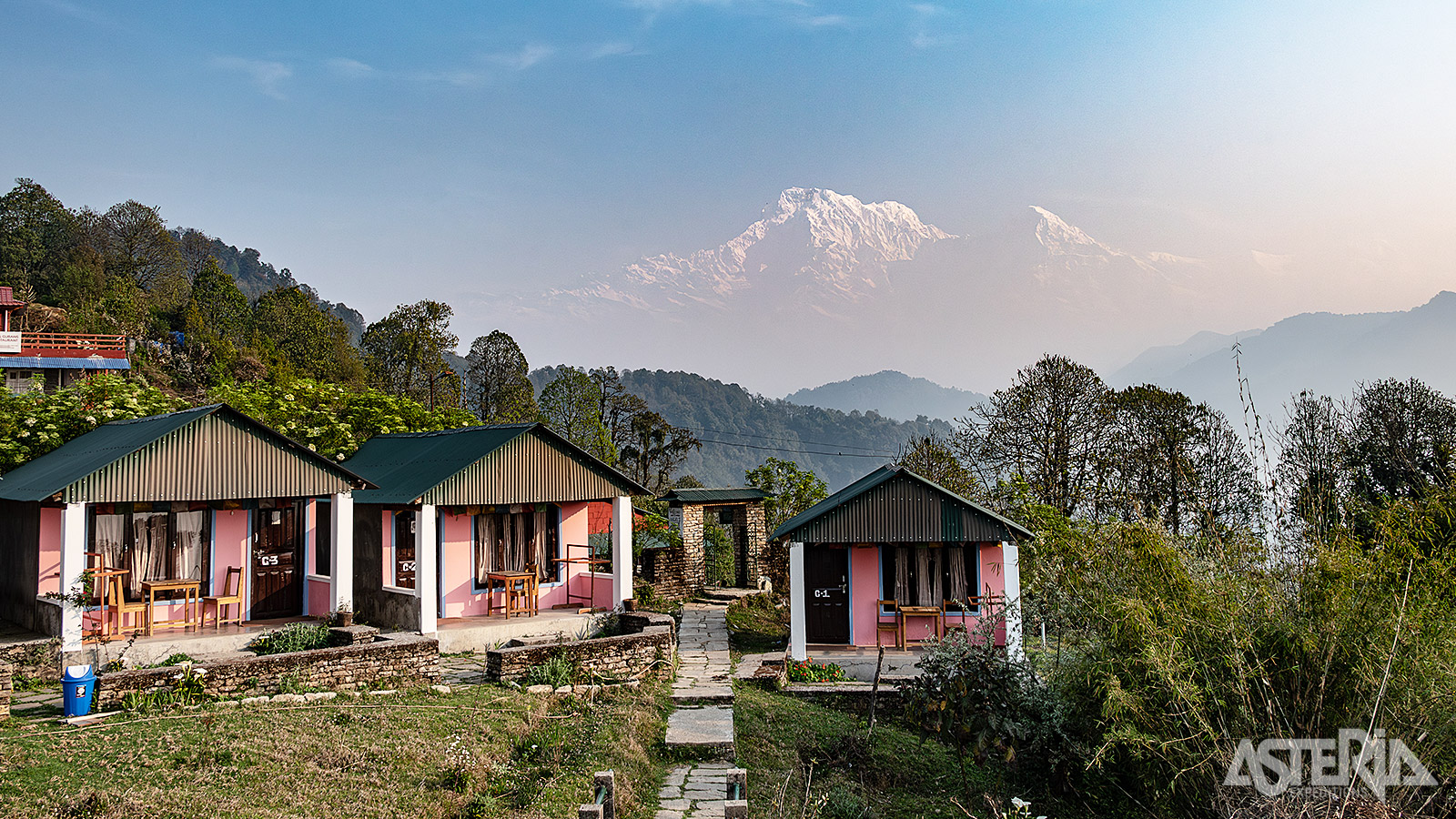 Australian Camp biedt een spectaculair uitzicht op de Annapurna en is de perfecte plek om de schoonheid van de Himalaya te ervaren