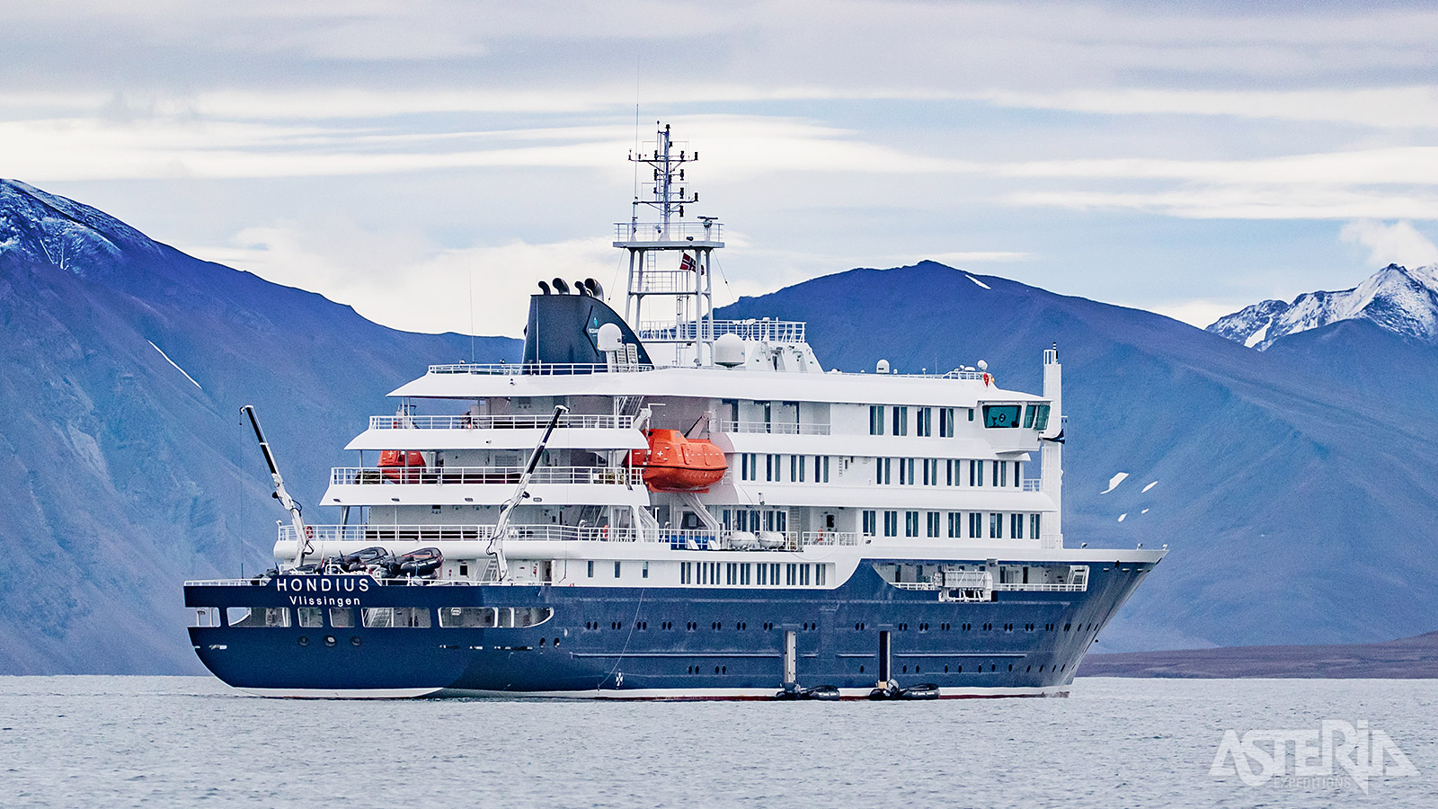 De MV Hondius is een ijsversterkt expeditieschip dat in 2019 in omvaart werd gebracht