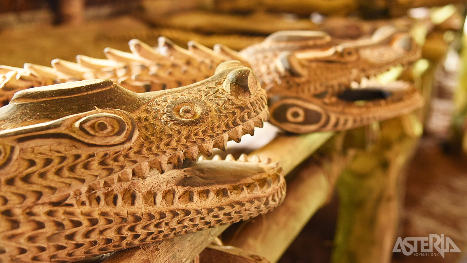 Voor de stammen van de Sepik is houtsnijwerk geen esthetisch object, maar een spiritueel instrument