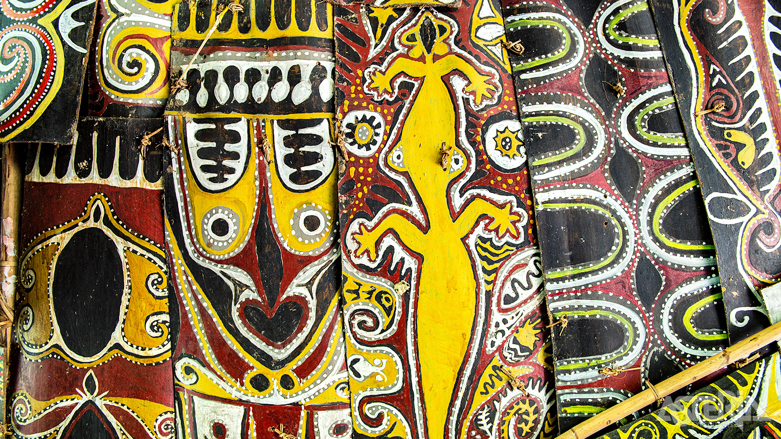 De provincie van de Sepik is de meest bekende regio voor de tribale kunst ter wereld