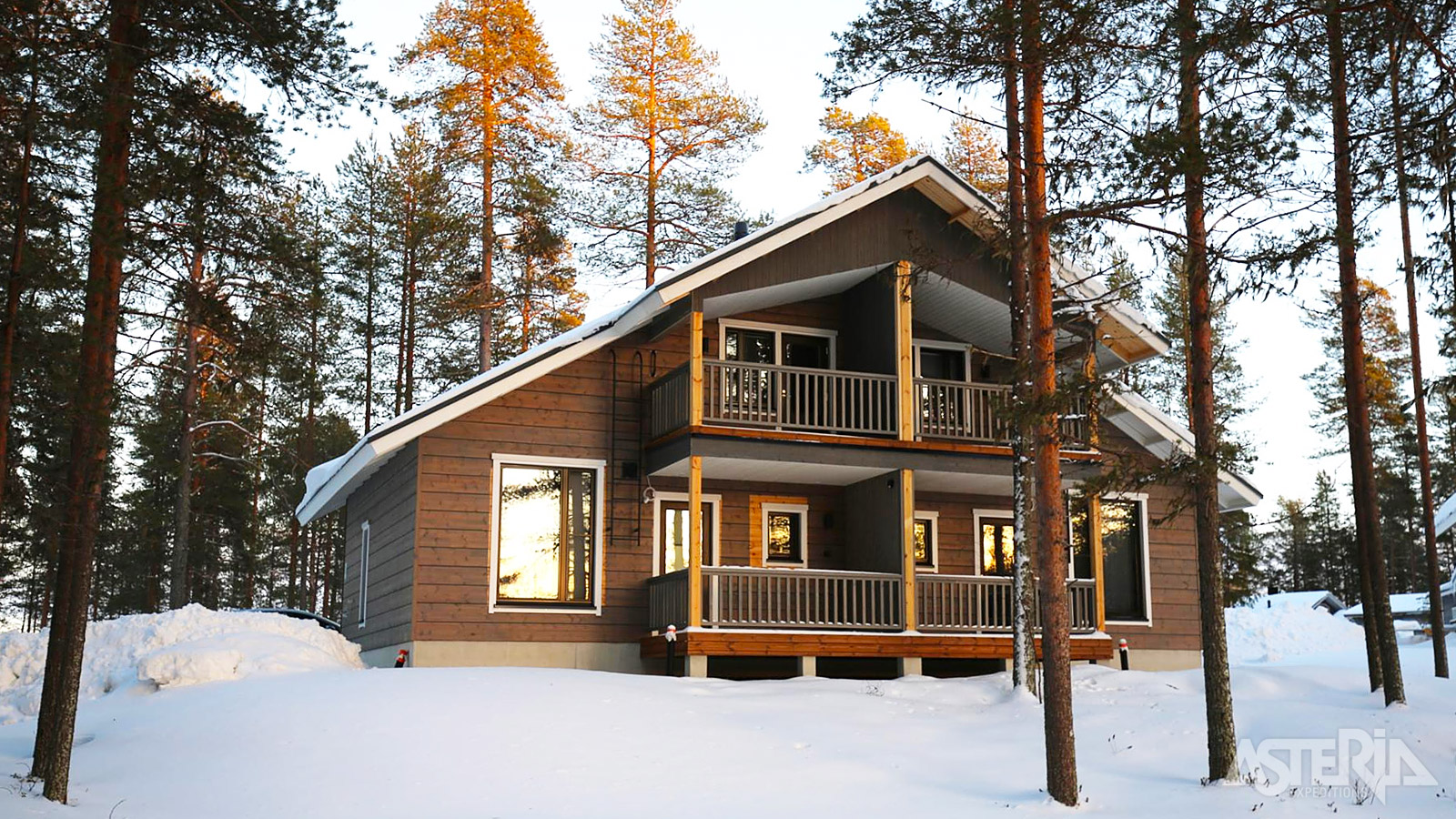 Arctic Villas (75m²) bieden plaats aan 6 personen met 3 aparte slaapkamers