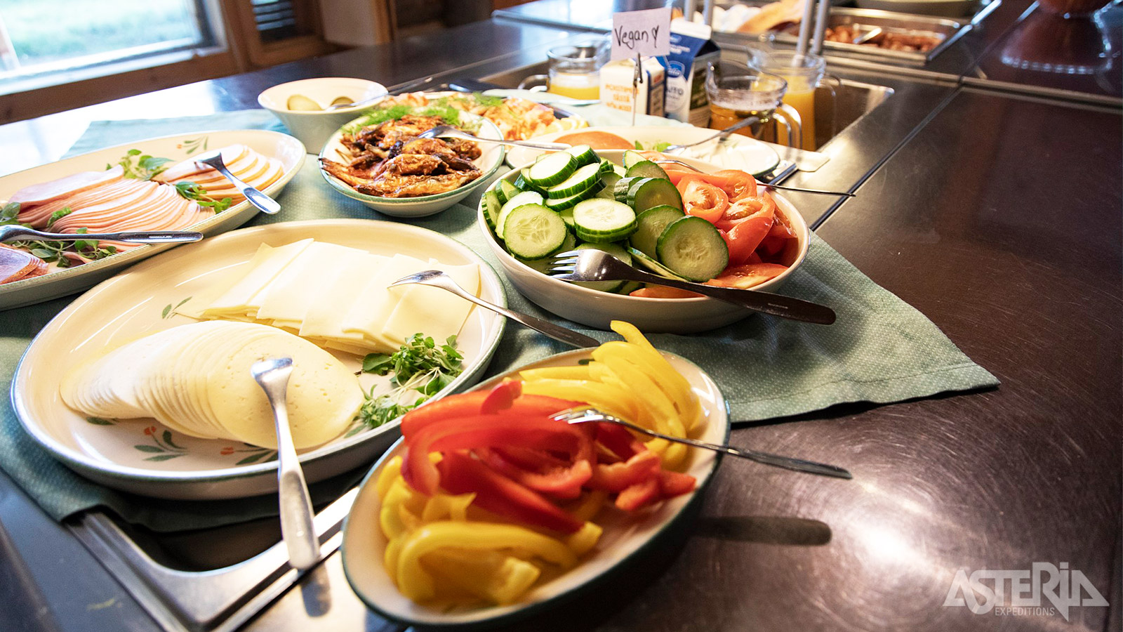 De gerechten worden bereid met lokale, Lapse ingrediënten