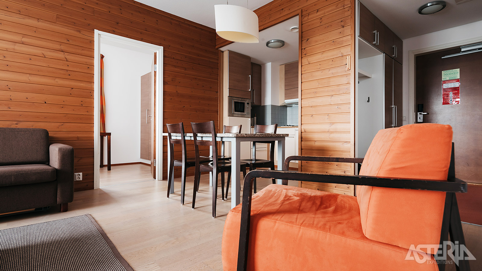 De appartementen van  Riekonlinna zijn geschikt voor 4 tot 6 personen