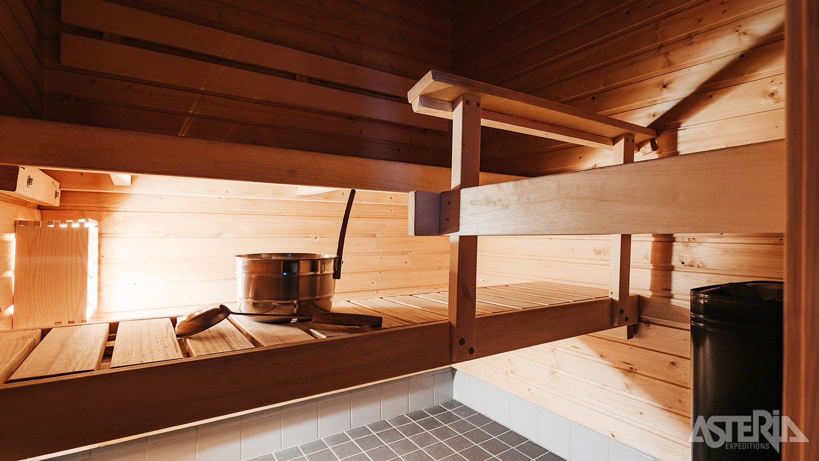 Bij een verblijf in een appartement kan je ’s avonds genieten van je eigen sauna