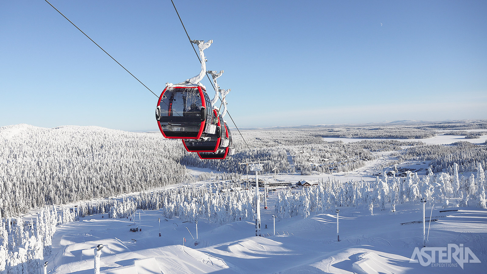 De skipistes van Ruka zijn vlot bereikbaar met de skibus