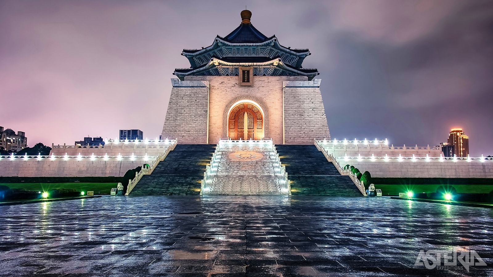 De herdenkingshal van Chiang Kai Shek, nationaal monument ter nagedachtenis van Chiang Kai Shek, voormalig dictator en president