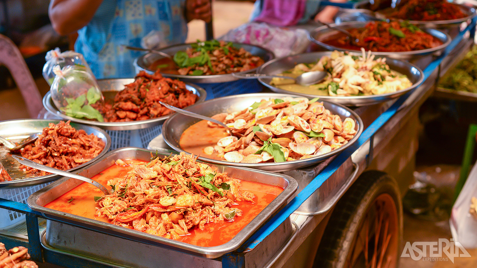 Op de Shilin Night Market kan je in de vele eetstandjes genieten van heerlijke streetfood