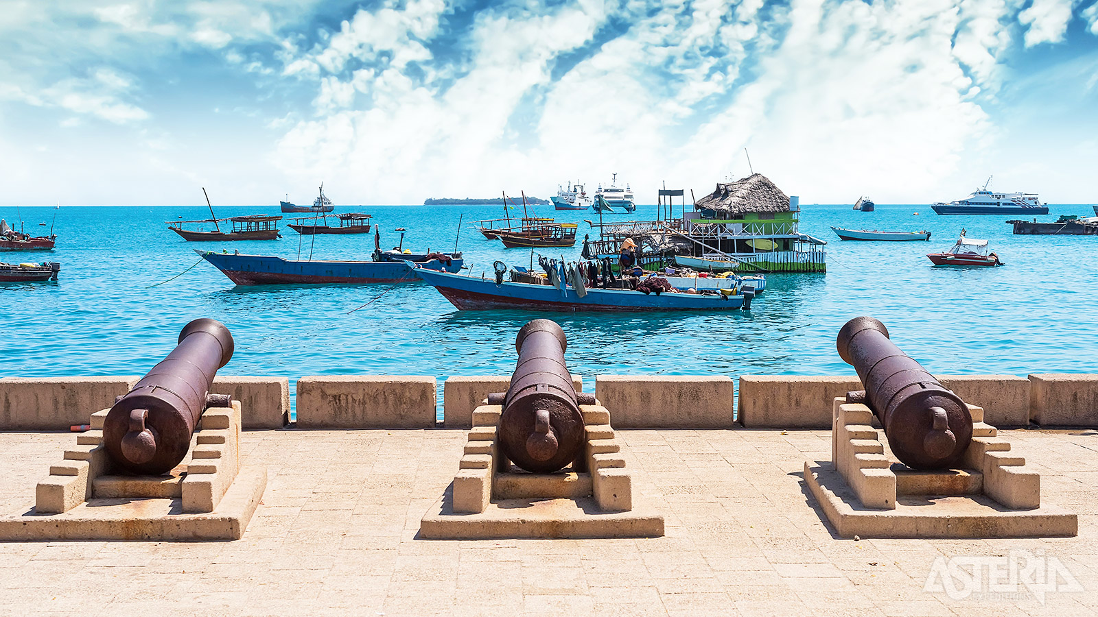 Stone Townis het oude centrum van het tropische Zanzibar voor de kust van Tanzania, op drie uur varen vanaf Dar es Salaam