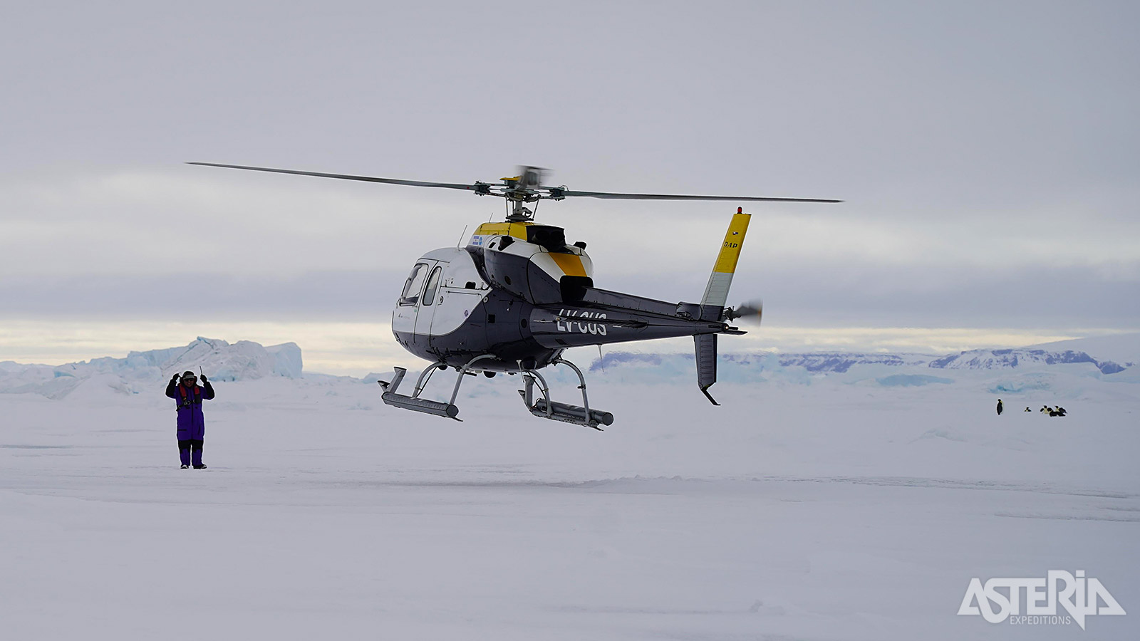 Vanwege de extreme afgelegen ligging en permanente ijsomstandigheden is Snow Hill Island best te bereiken via helicopter