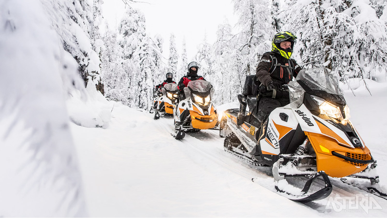 Vertrek voor een spannend avontuur met se sneeuwscooters