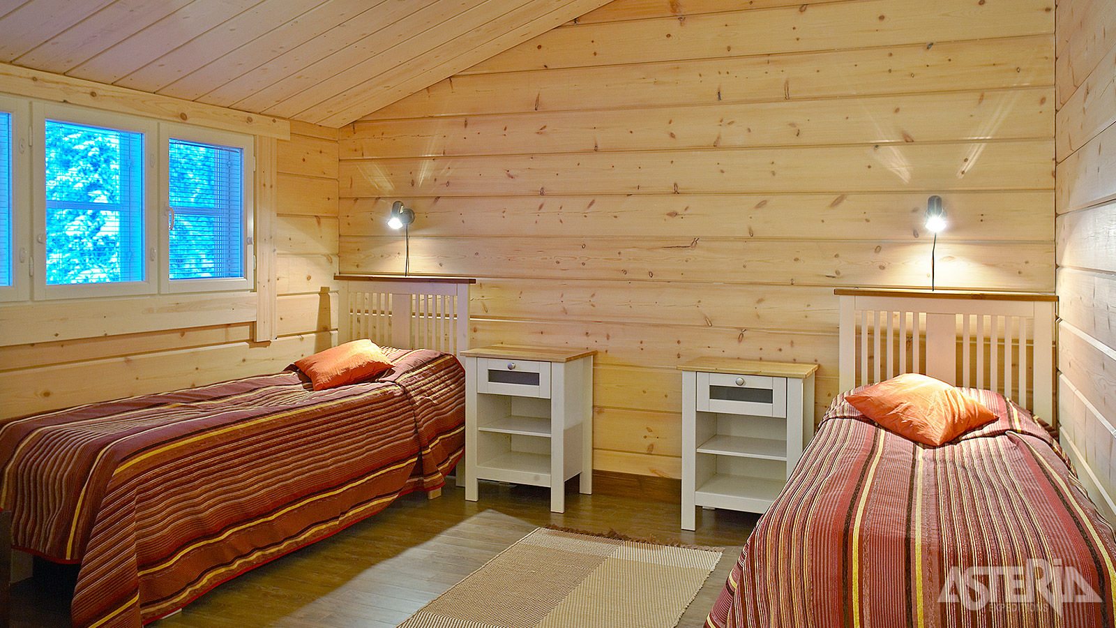 Alle kamers beschikken over twin bedden