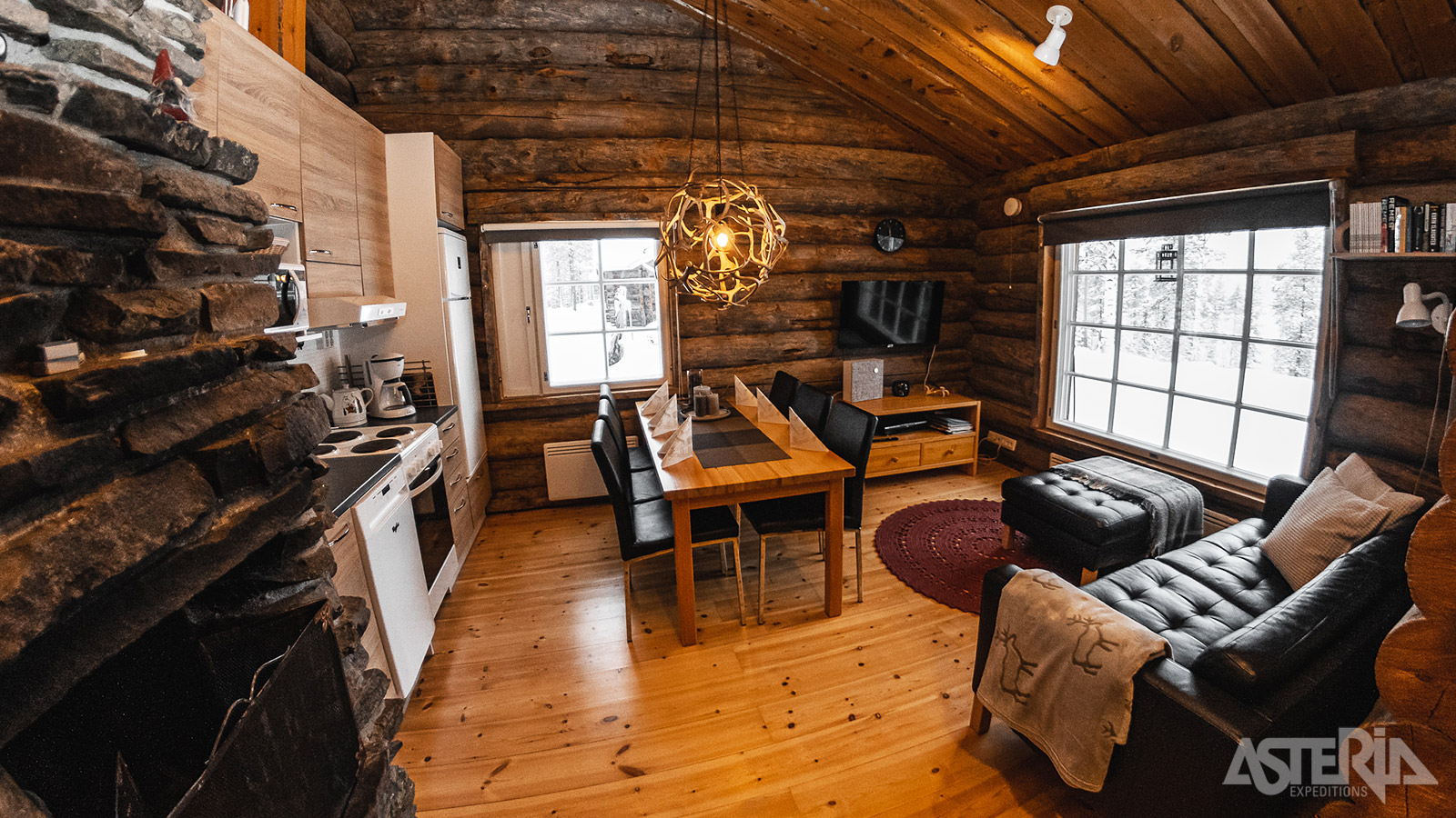 De chalets zijn onderling verschillend qua oppervlakte en hebben elk hun eigen stijl