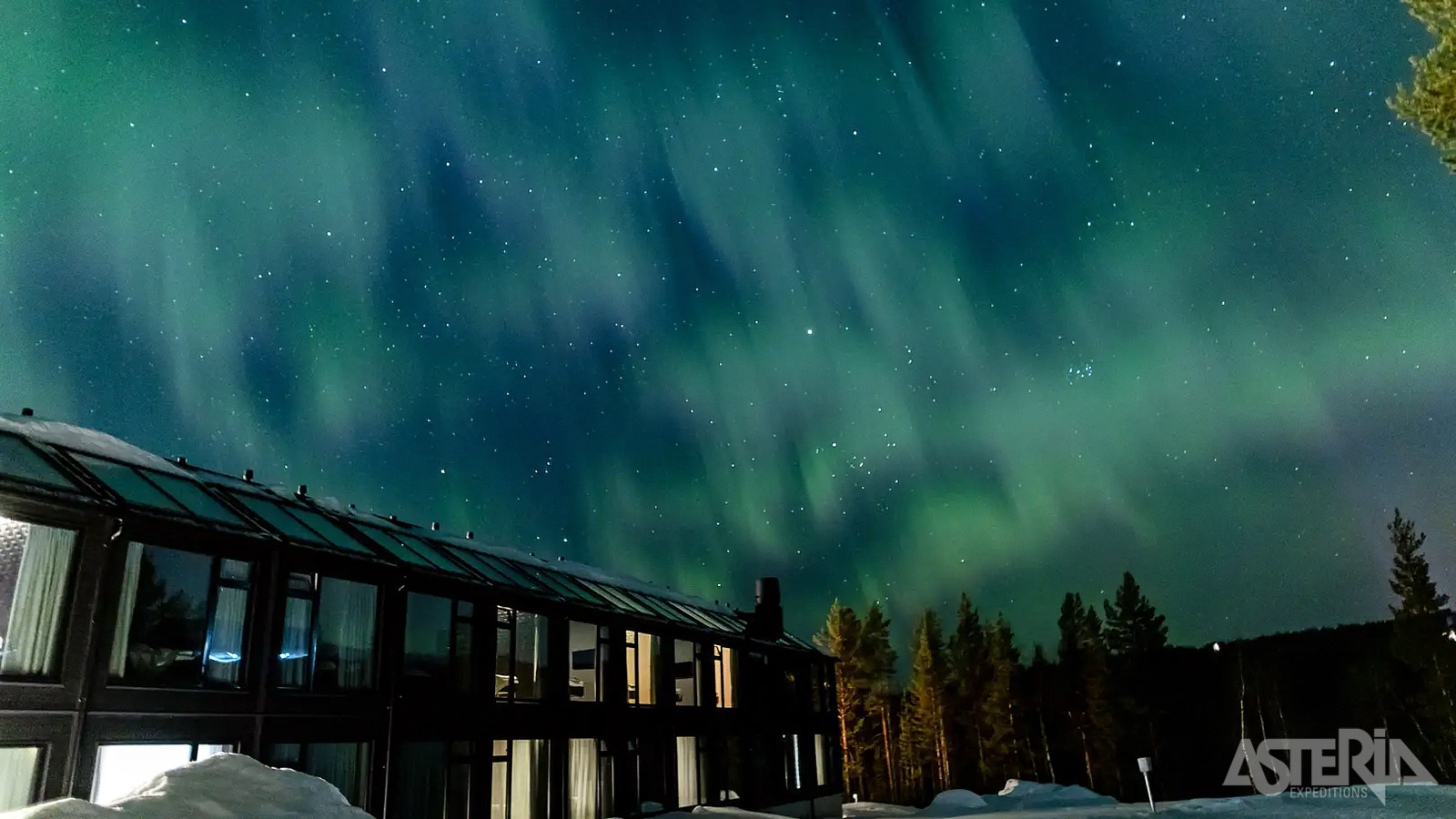 Hotel Ylläsrinne Deluxe is gelegen in de natuur, ideaal om het noorderlicht waar te nemen