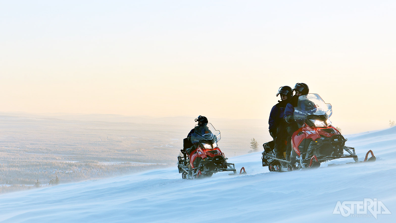 Eén van de absolute hoogtepunten: een sneeuwscootersafari

