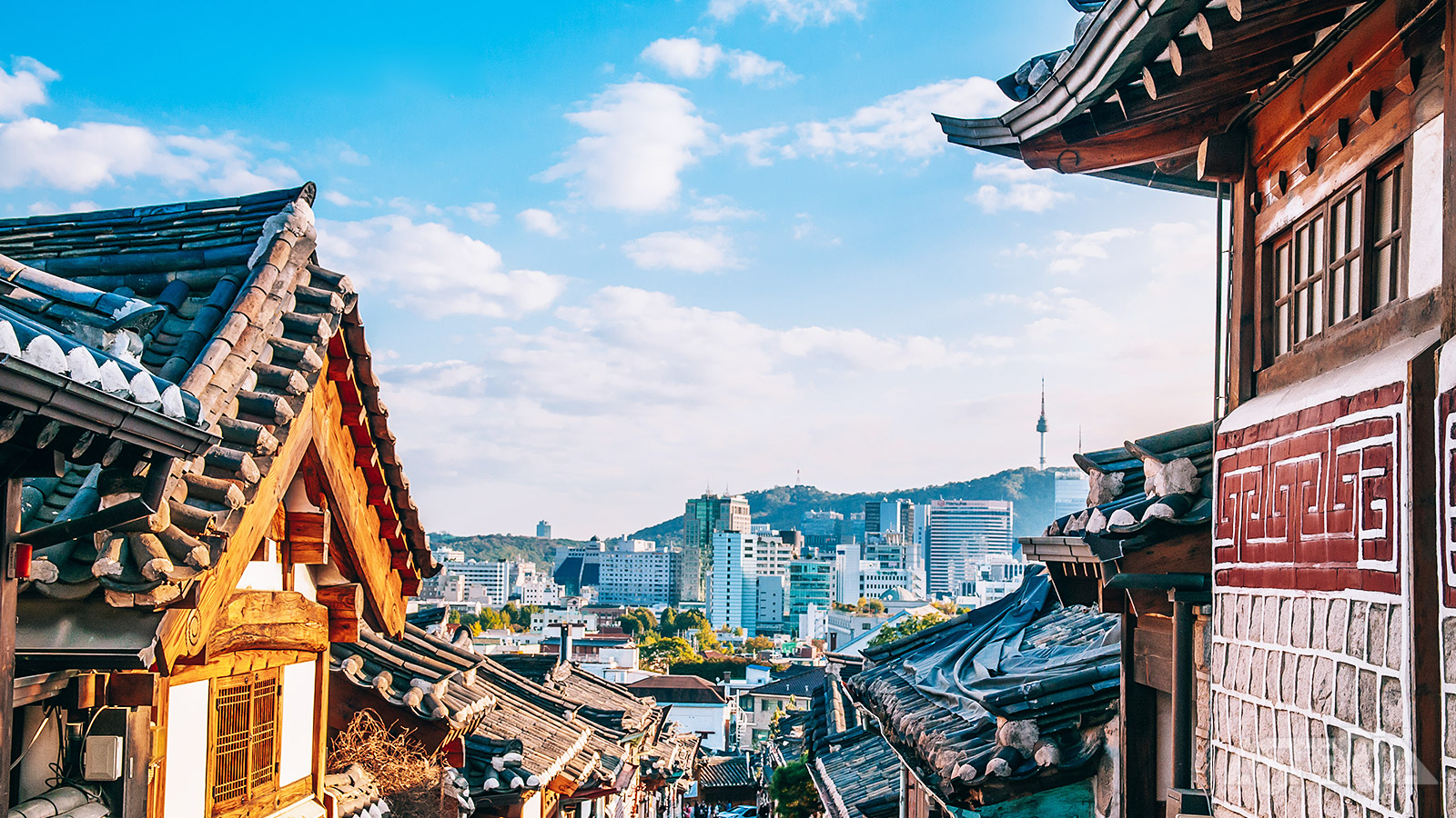 Bukchon Hanok met zijn traditionele huizen die dateren uit de Joseon-dynastie