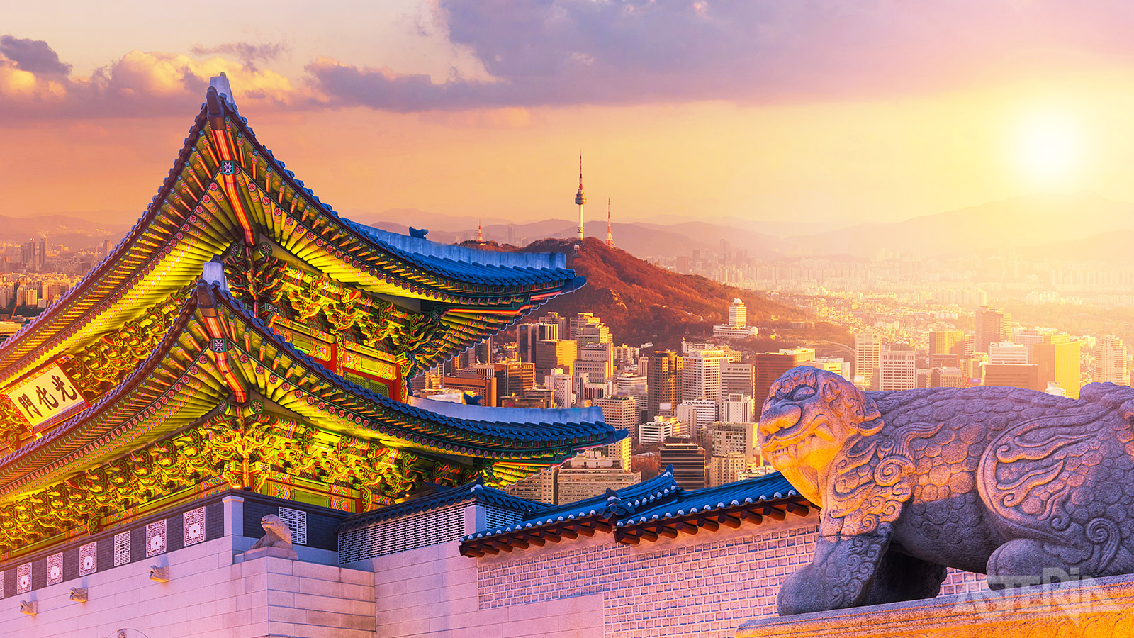 Het enorme Gyeongbokgung-paleis omvat 330 gebouwen met in totaal 5.792 kamers